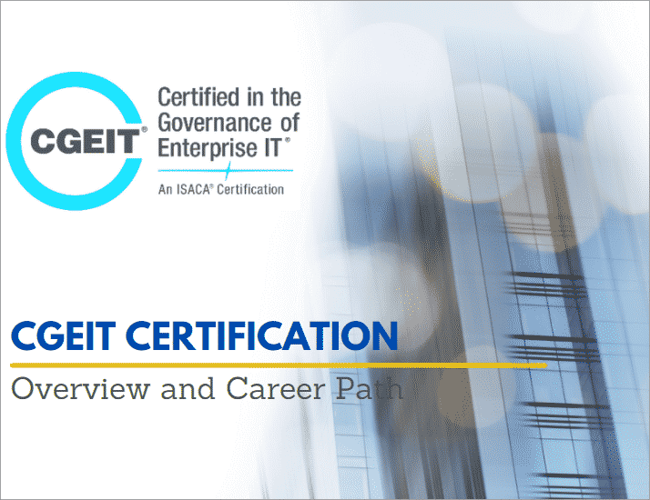 CGEIT Certification career path