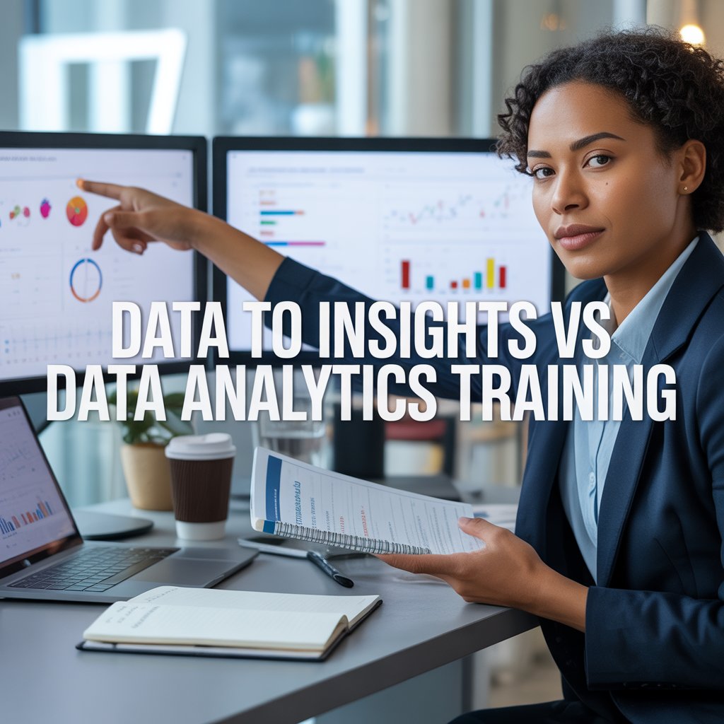 Data to Insights vs Data Analytics Training, Understand the difference between data to insights and analytics training to pick the right path